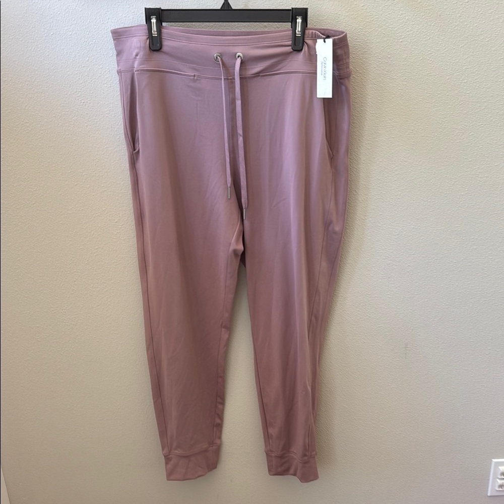Calvin Klein Performance Pink Joggers with Elastic Waistband